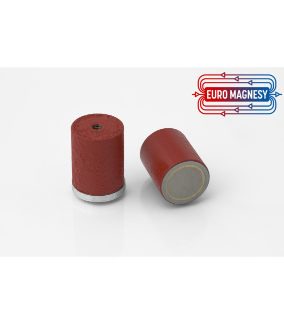AlNiCo Pot magnet with internal thread 24x30xM5