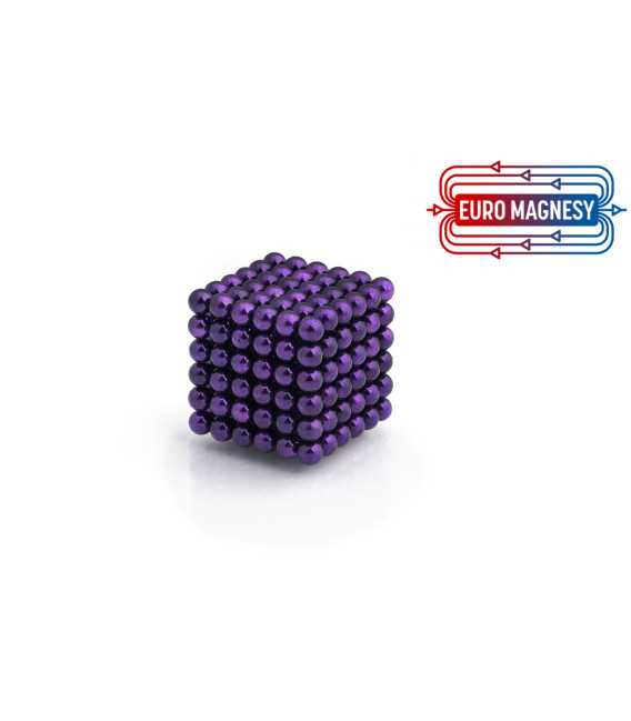 Neocube kulki magnetyczne sr.5 mm N38 fioletowe - Kuleczki Magnetyczne
