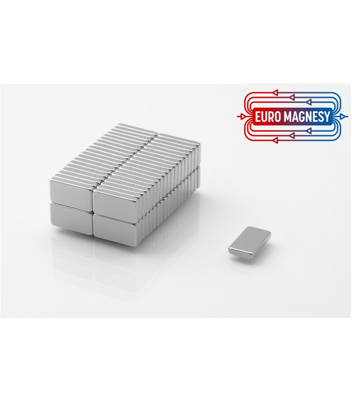 Neodymium block magnet 8x4x1 thick N38